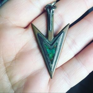 Very old VTG Native American turquoise & bronze